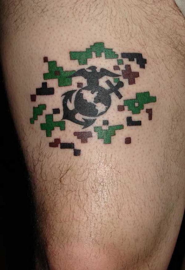 Anchored Pieces Tattoo on skin