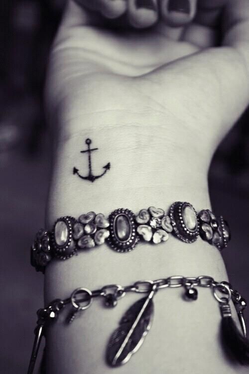 My Anchor Tattoo on skin