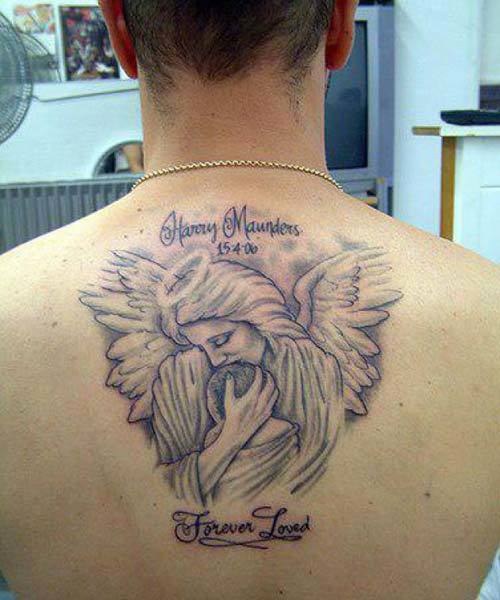 Angel Tattoo Designs To A Lost Loved One Tattoo on skin