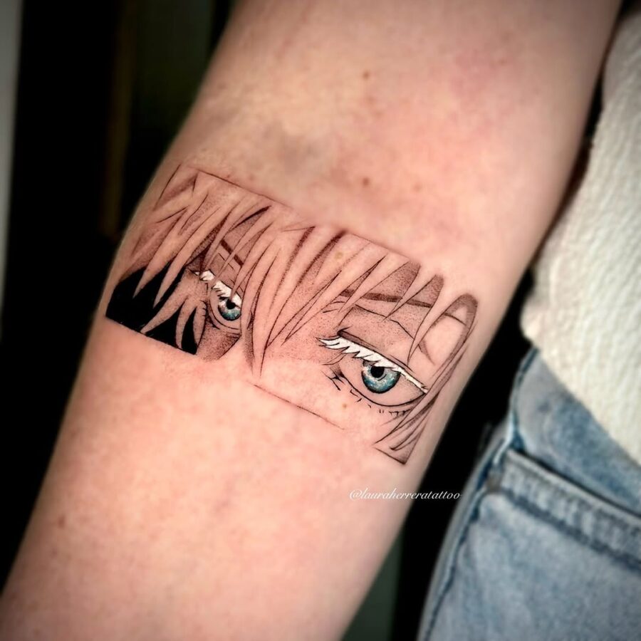 Captivating Anime Eyes Tattoos for Fans Tattoo on skin