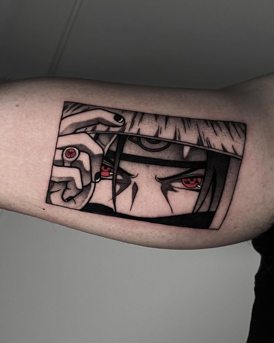Striking Anime Eyes Tattoo Design Inspiration Tattoo on skin