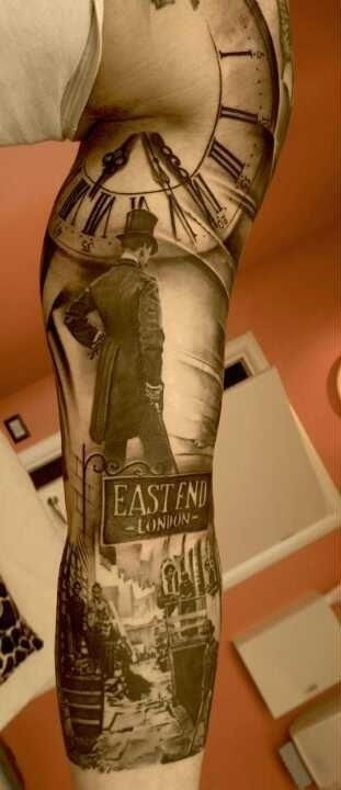 Black & White Picture Arm Tattoo Ideas Tattoo on skin