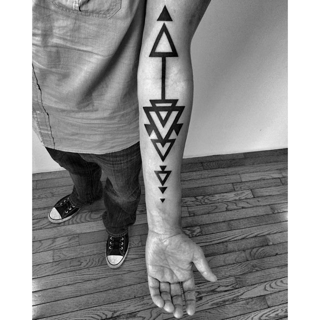Clean Geometry Arm Tattoo Ideas Tattoo on skin