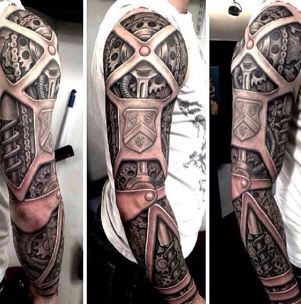 Mechanical Arm Tattoo Ideas Tattoo on skin