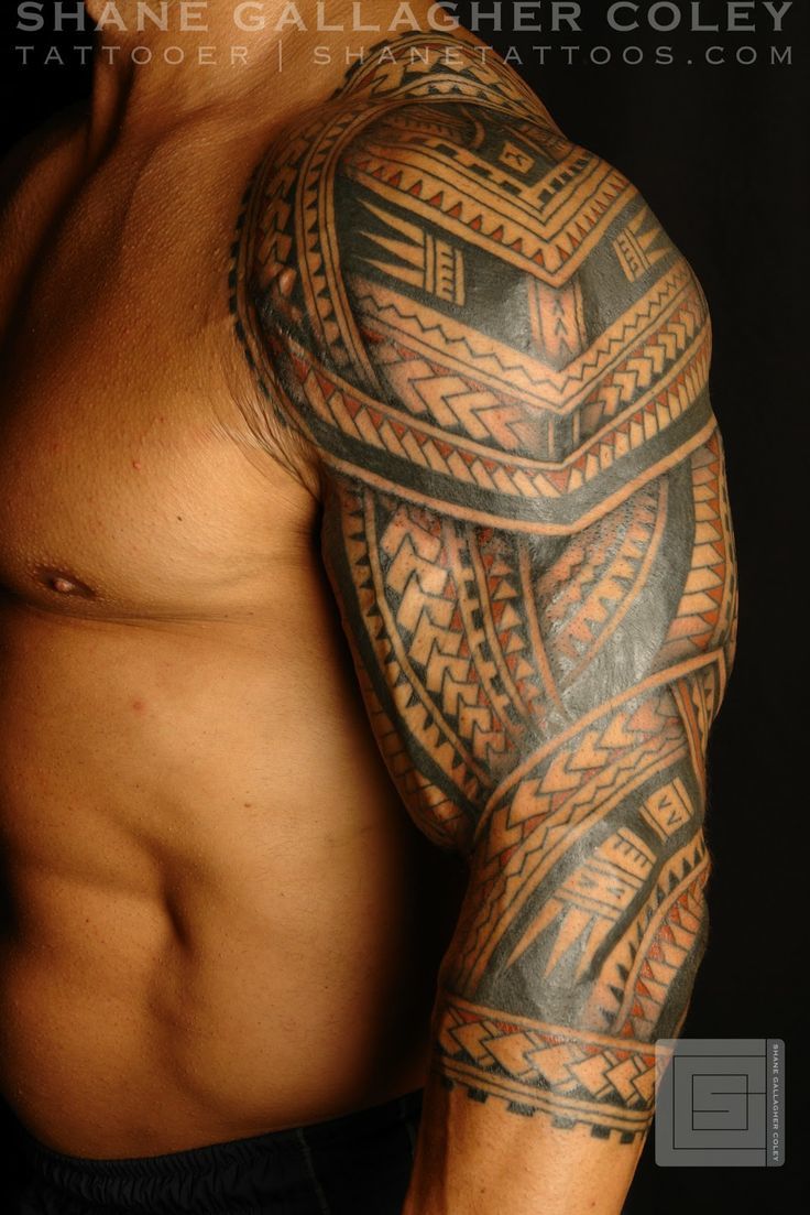Muscular Tribal Arm Tattoo Ideas Tattoo on skin