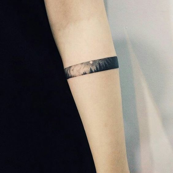 SMALL ARM BAND TATTOO Tattoo on skin
