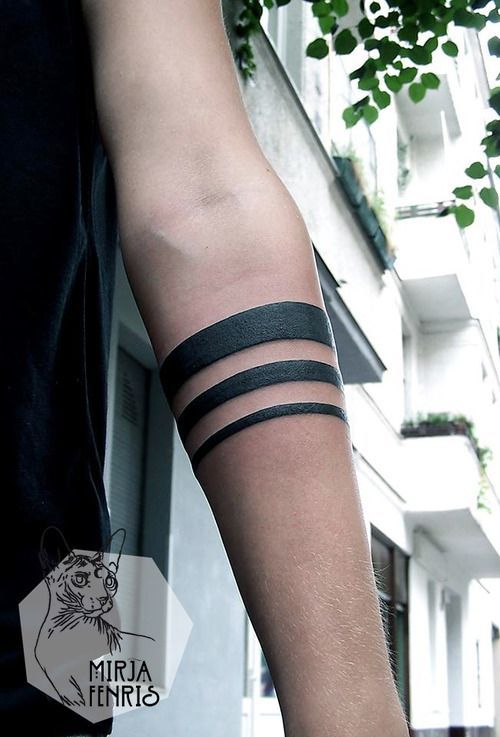 Triple Band Arm Tattoo Ideas Tattoo on skin