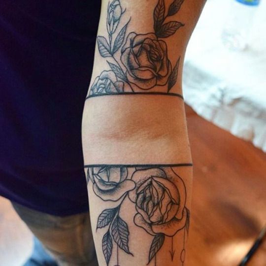 UNIQUE ROSE ARM TATTOO FOR ALL Tattoo on skin