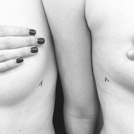 A Wishbone Your Heart Makes Friend Tattoo Ideas Tattoo on skin