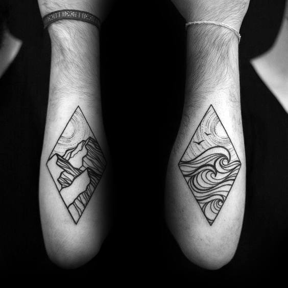 Ain't No Mountain High Enough Friend Tattoo Ideas Tattoo on skin