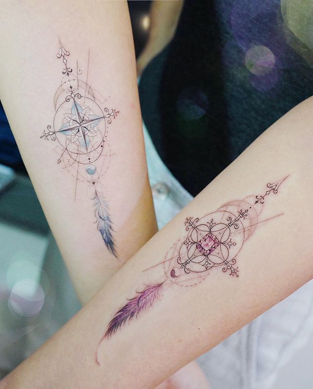 Original Fantasy Jewelry Forearm Tattoos Tattoo on skin