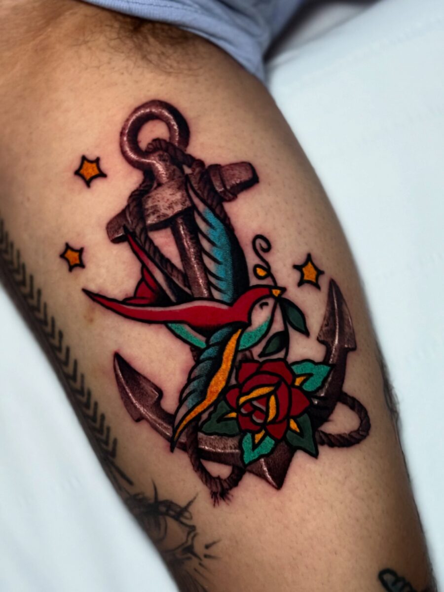 Bold and vibrant biceps tattoo design Tattoo on skin