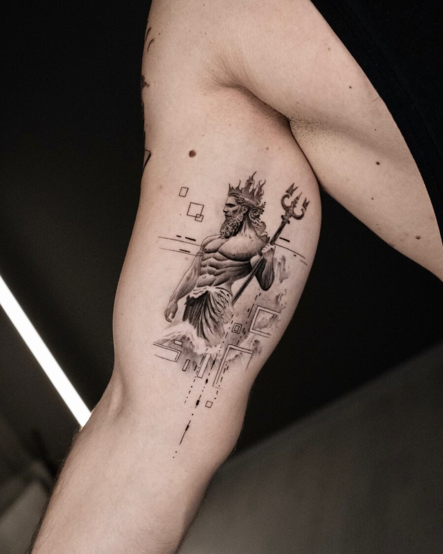 Mythical strength captured in tattoo art Tattoo on skin