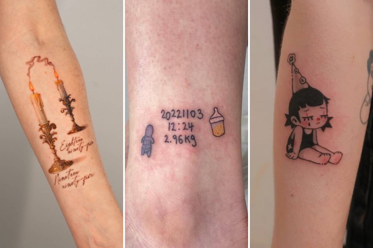 35+ Birthday Tattoo Ideas Commemorating Cherished Life Milestones Featured 3-Panel Lookbook Collage