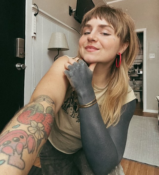 Quirky Black Sleeve Tattoo Style in Cozy Setting Tattoo on skin