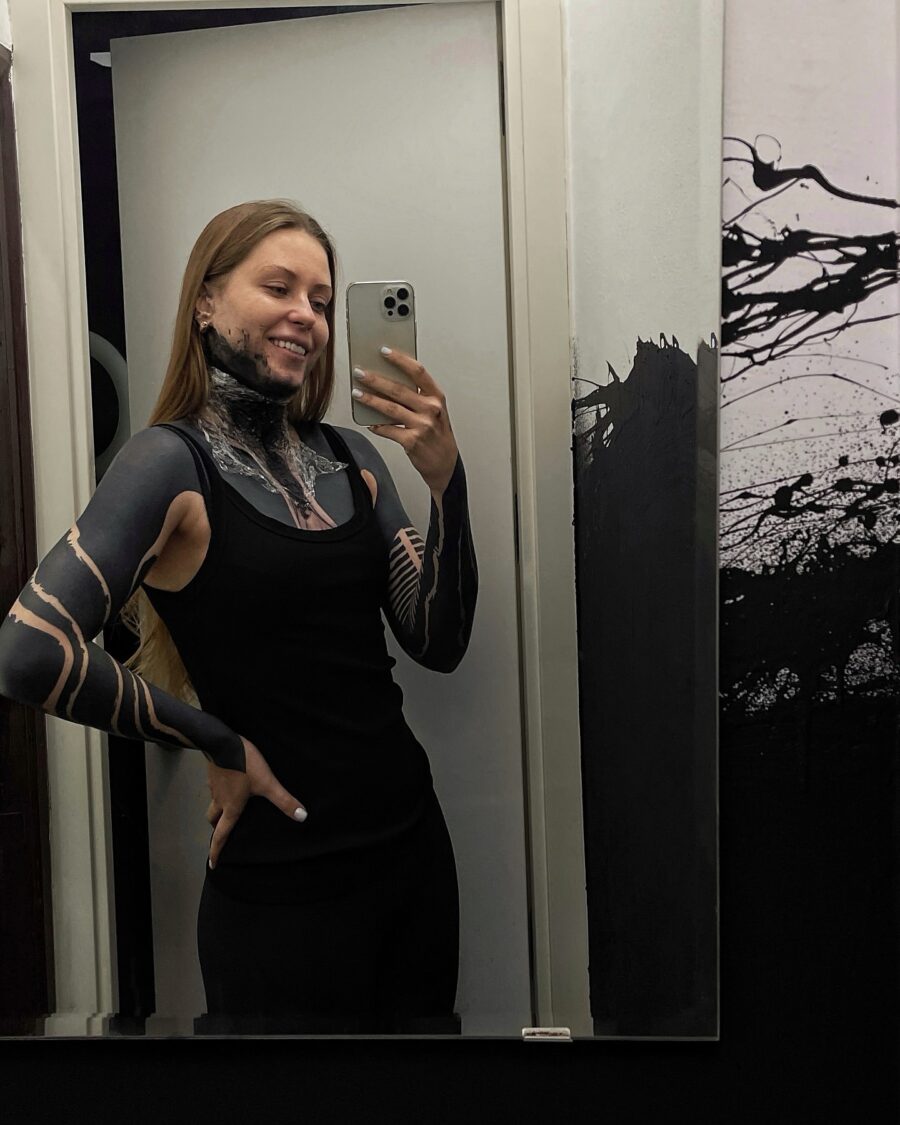 Stylish Black Sleeve Tattoo for a Unique Look Tattoo on skin