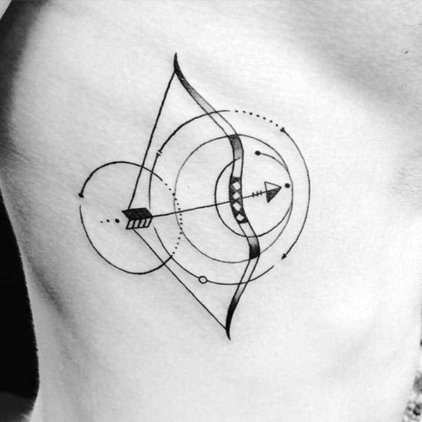 Sagittarius Tattoo Archer Concept Arrow Tattoo Tattoo on skin