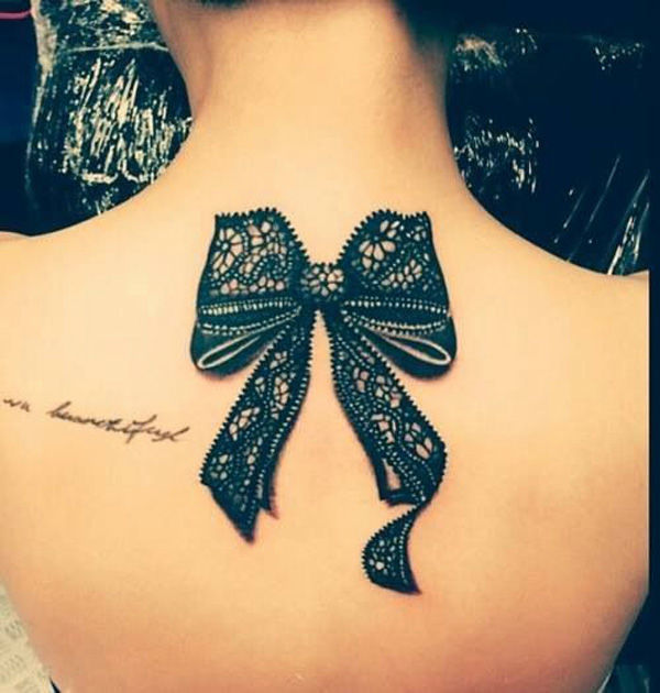 Red bow tattoo designs Tattoo on skin