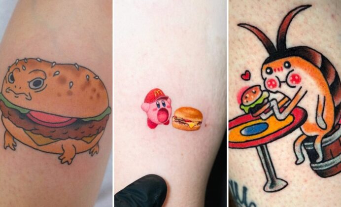 35+ Burger Tattoo Ideas Sizzling With Playful Comfort Food Nostalgia