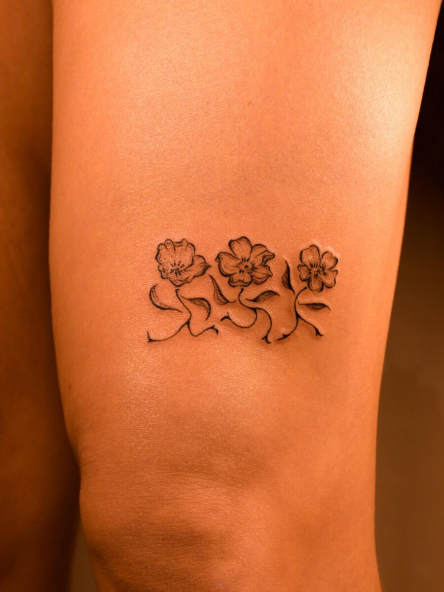 Elegant Buttercup Tattoo on Smooth Skin Tattoo on skin