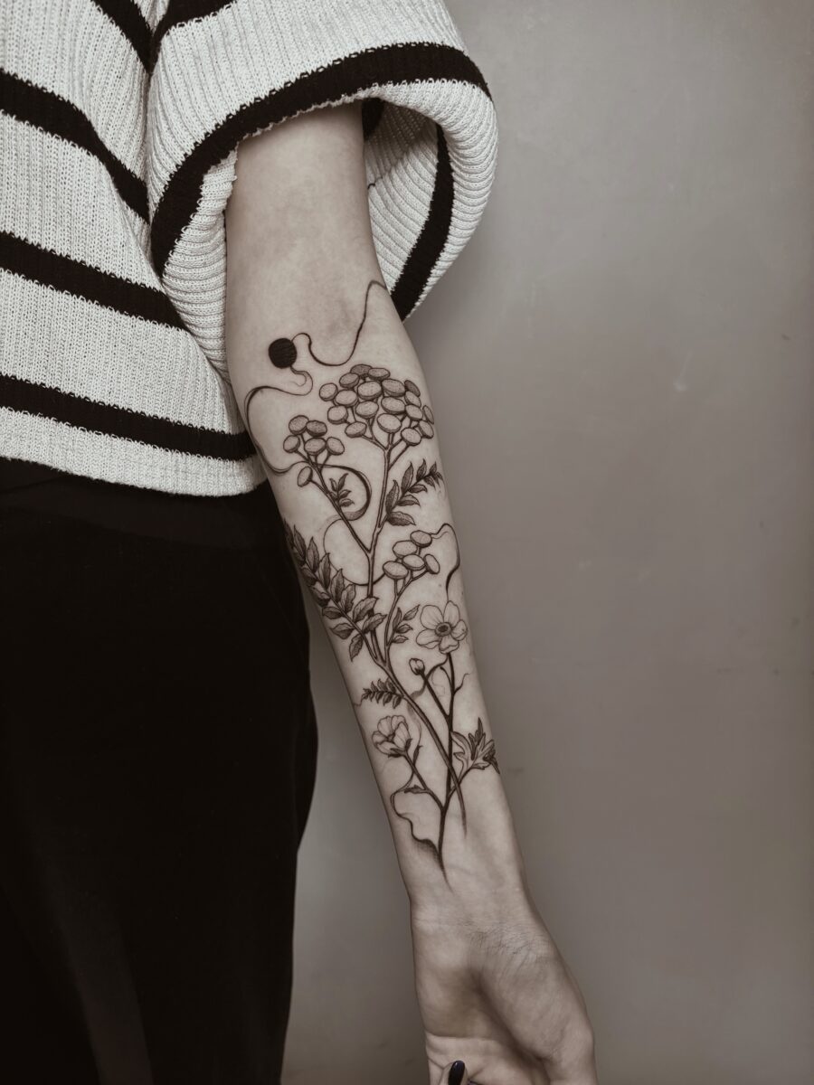 Elegant buttercup tattoo showcasing natural beauty buttercup flower tattoos