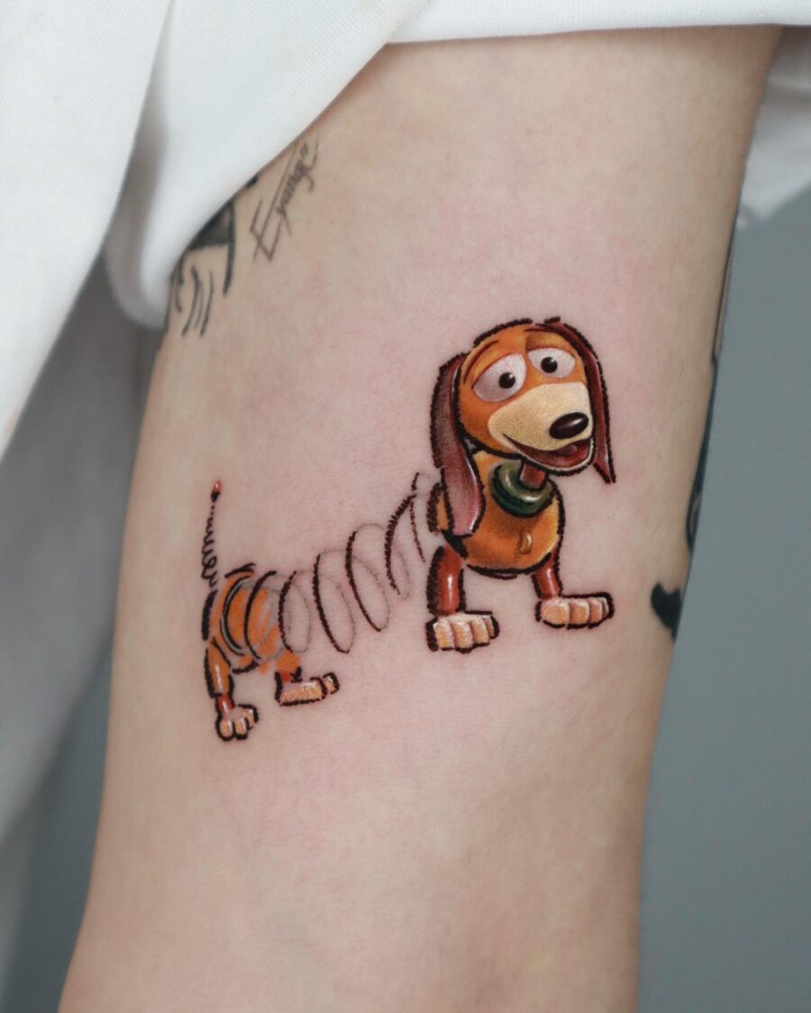 Charming Toy Story Dog Tattoo Inspiration Tattoo on skin