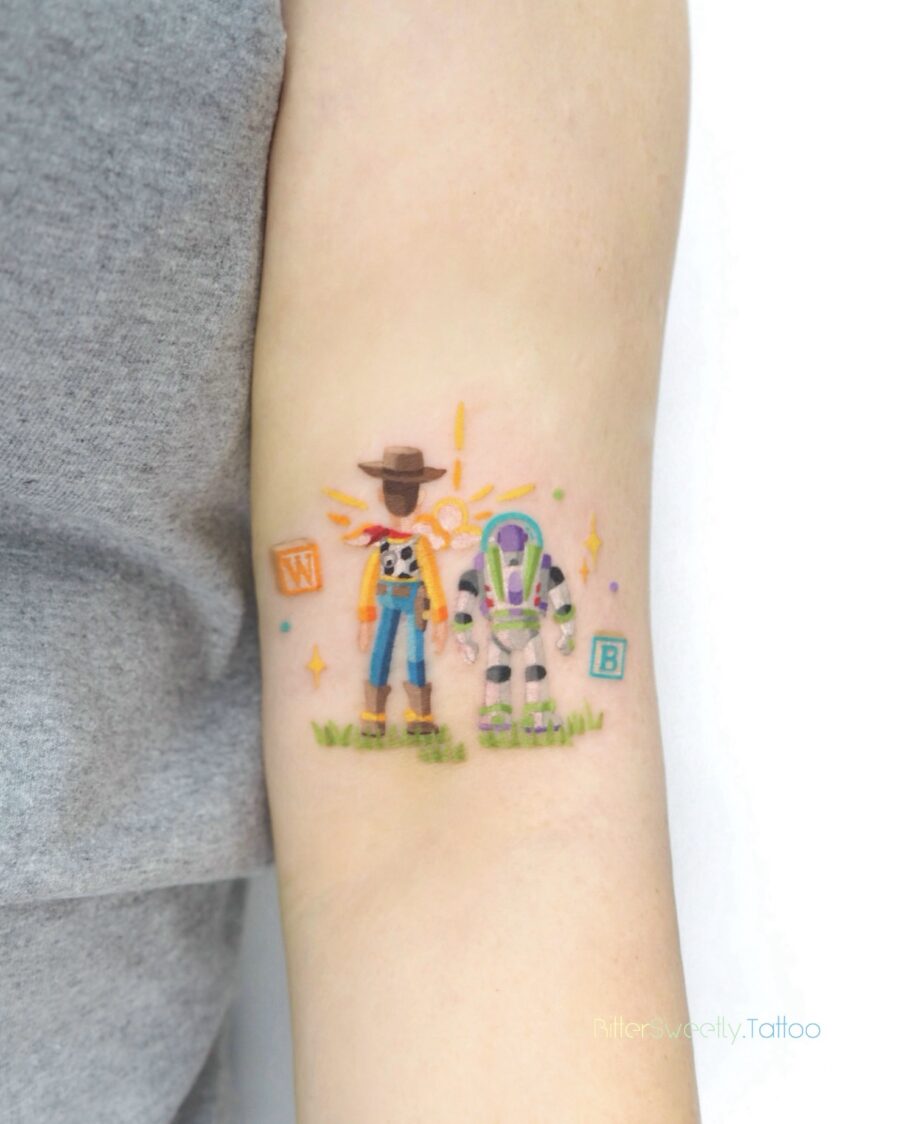 Iconic cartoon characters come to life as tattoos Tattoo on skin