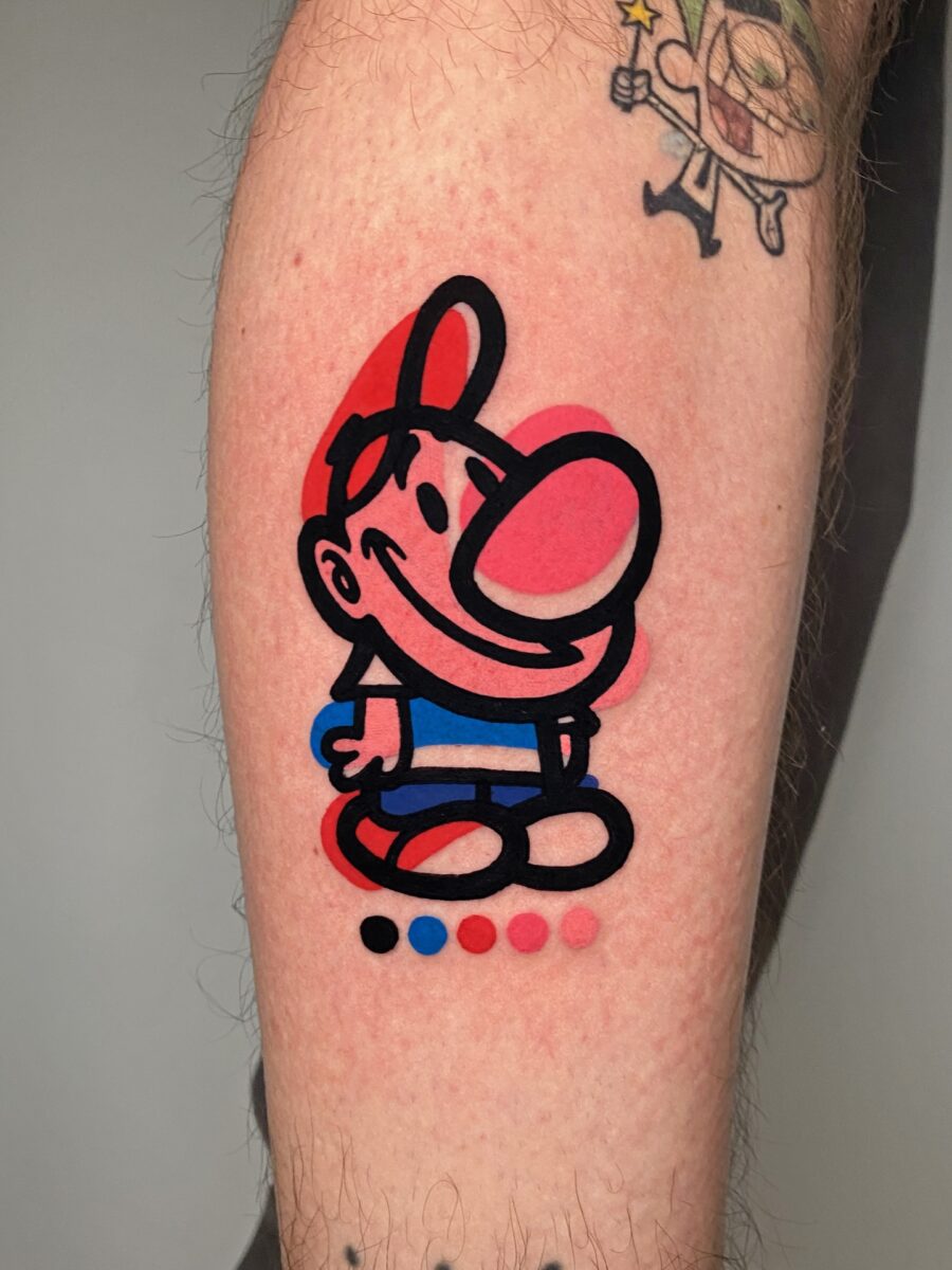 Vibrant Cartoon Character Tattoo Design Tattoo on skin