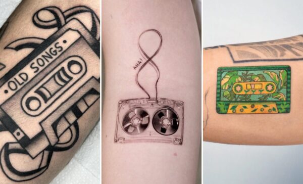 35+ Cassette Tape Tattoo Ideas Celebrating Nostalgic Retro Mixtape Art