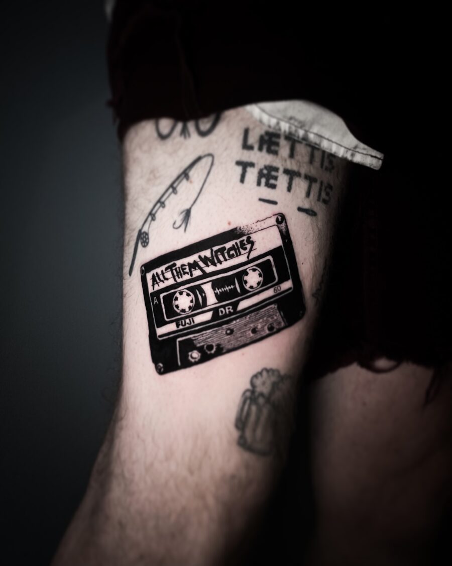 Vintage Cassette Tape Tattoo Design Inspiration Tattoo on skin