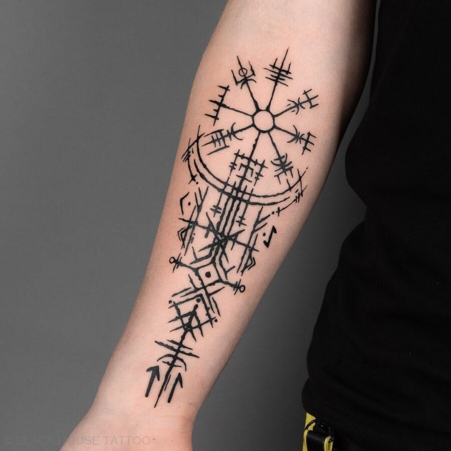 Celtic tattoo symbolizing connection to nature Tattoo on skin