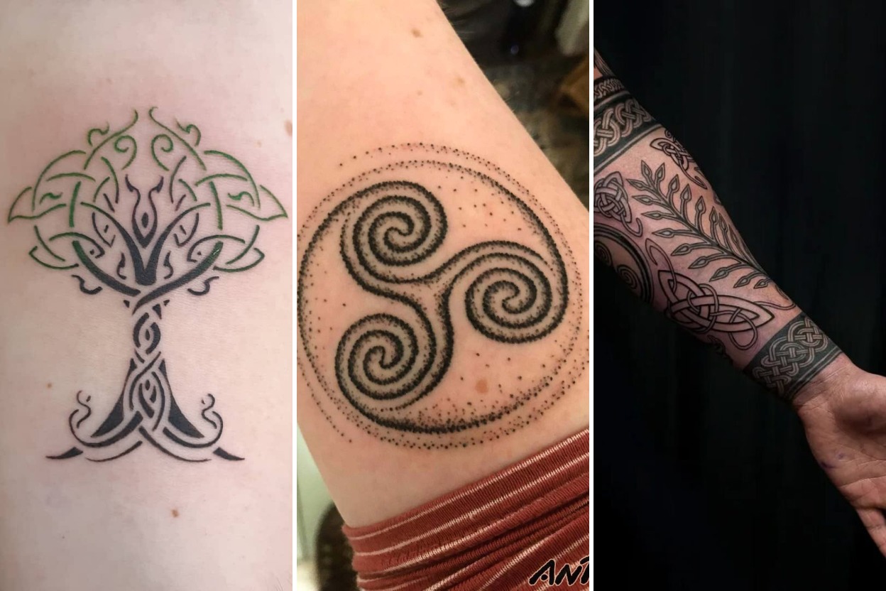 35+ Celtic Tattoo Ideas Intertwined With Ancient Gaelic Heritage Featured 3-Panel Lookbook Collage