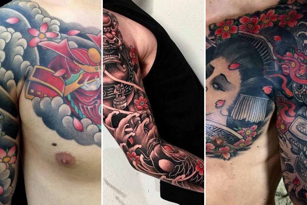 35+ Cherry Blossom Tattoo Ideas Blooming With Delicate Botanical Beauty Featured 3-Panel Lookbook Collage