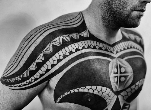 Tribal Tattoo Chest Tattoos chest tattoos