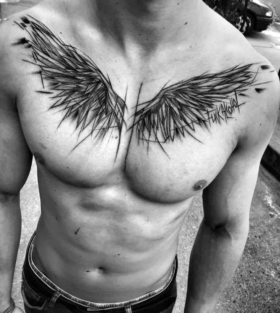 An Angel to Honor Sobriety Tattoo on skin