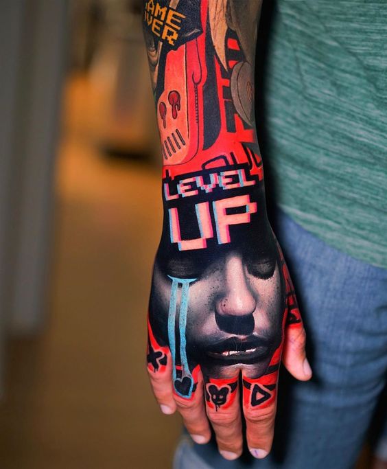 Level Up Your Tattoo Game Tattoo on skin