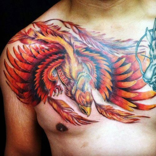 The Magic and Majesty of a Firebird Tattoo on skin