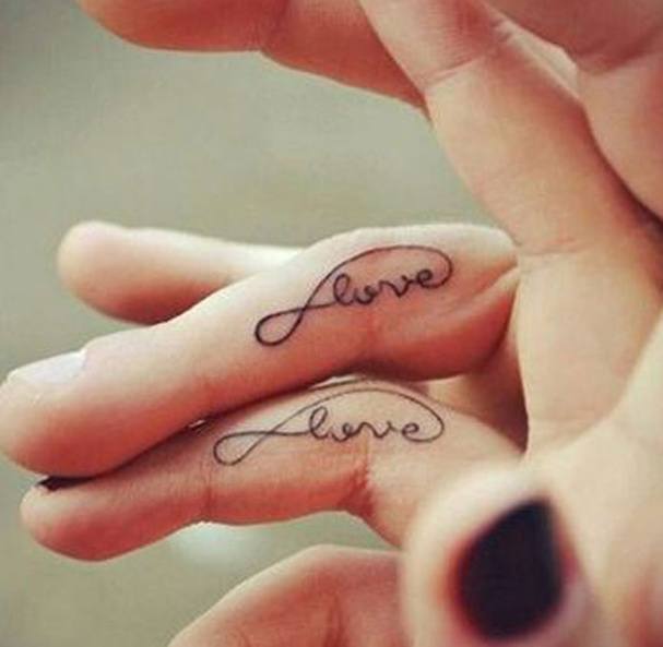 Infinite Love Tattoo on skin