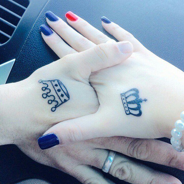 King and Queen Tattoo Tattoo on skin