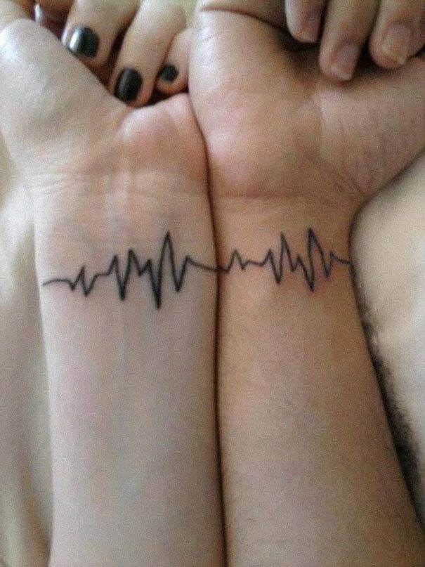 My Life Force Couple Tattoo Tattoo on skin