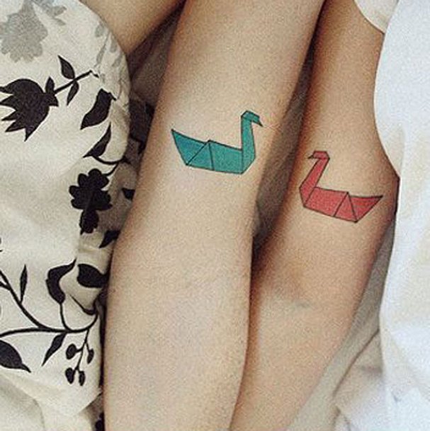Together As One Couple Tattoos Tattoo on skin