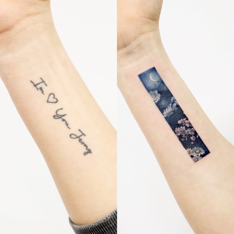 Artful covers for meaningful messages and visuals Tattoo on skin