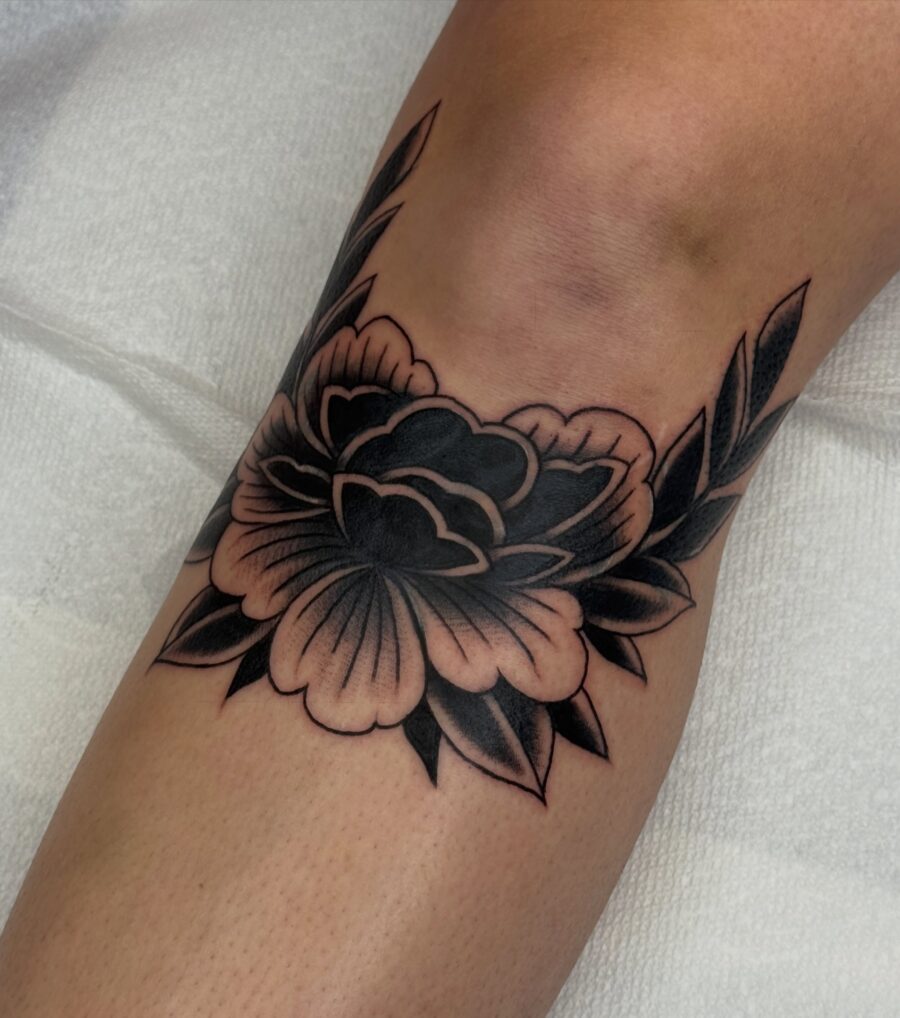 Elegant floral tattoo perfect for cover-ups Tattoo on skin