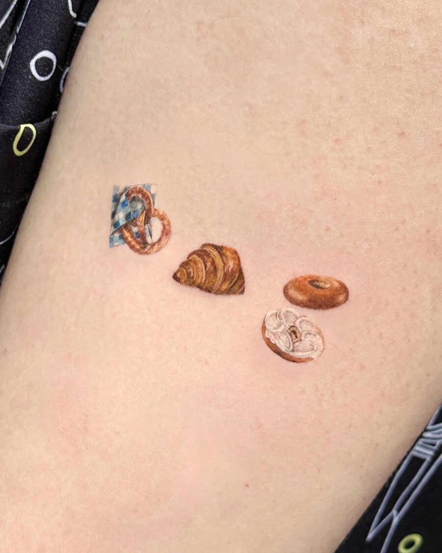 Charming pastry tattoos bring warmth and delight Tattoo on skin