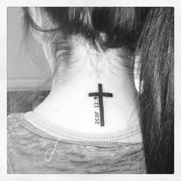 irish cross Tattoo on skin