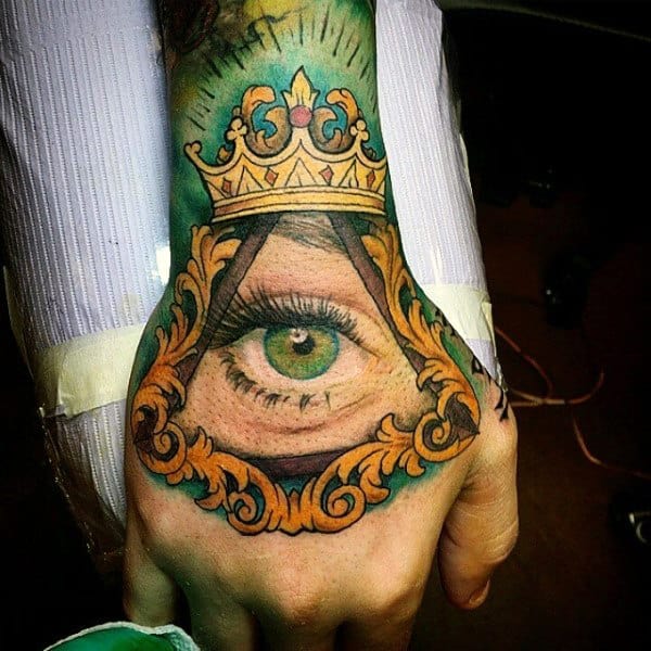 Balancing the Crown Chakra Tattoo Tattoo on skin