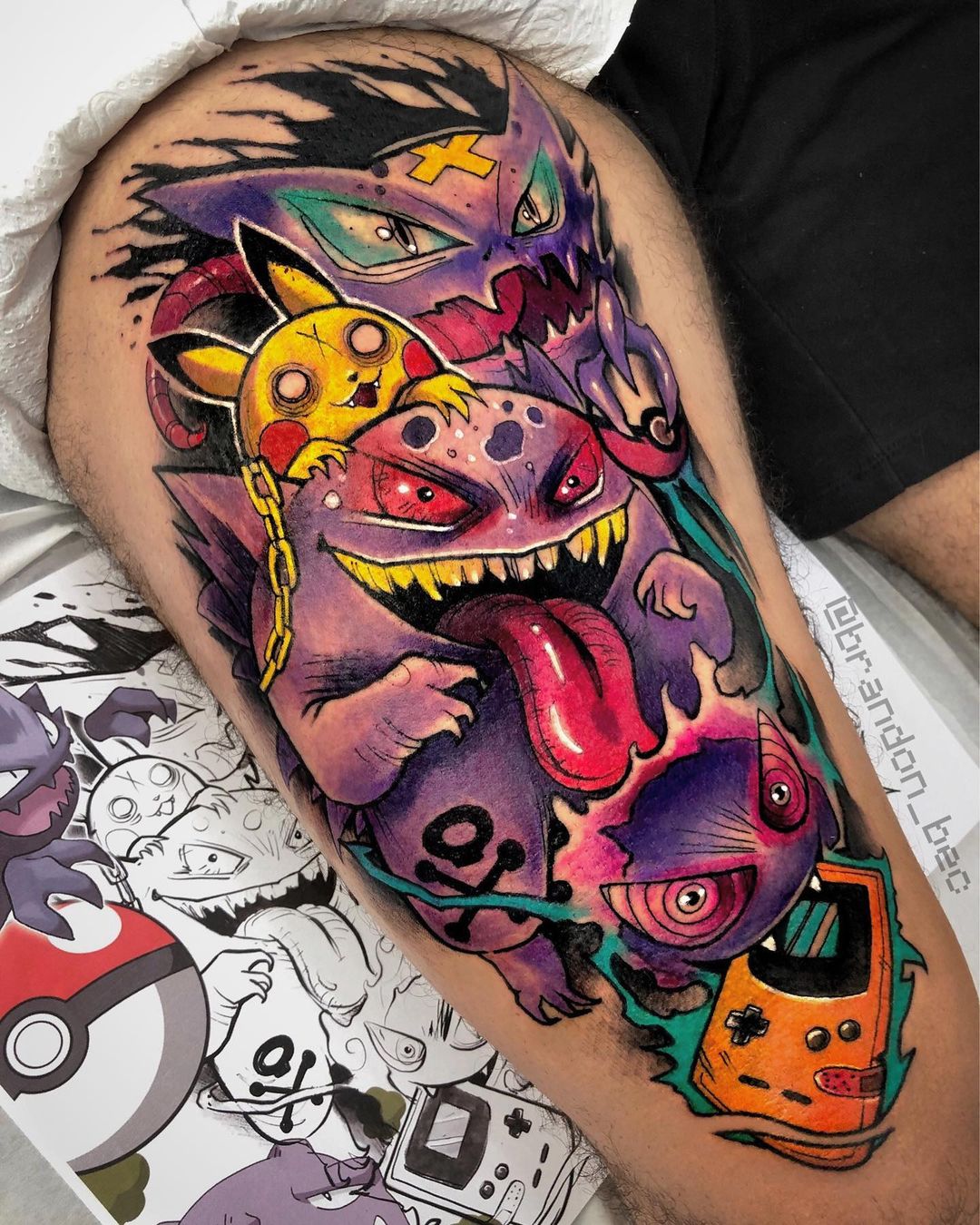 Full of Color, Horror, and Life Small Tattoos Tattoo on skin