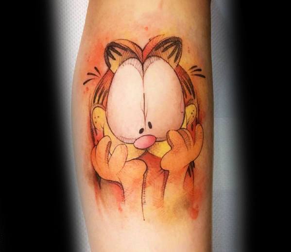 Garfield is Our Spirit Animal Tattoo Tattoo on skin