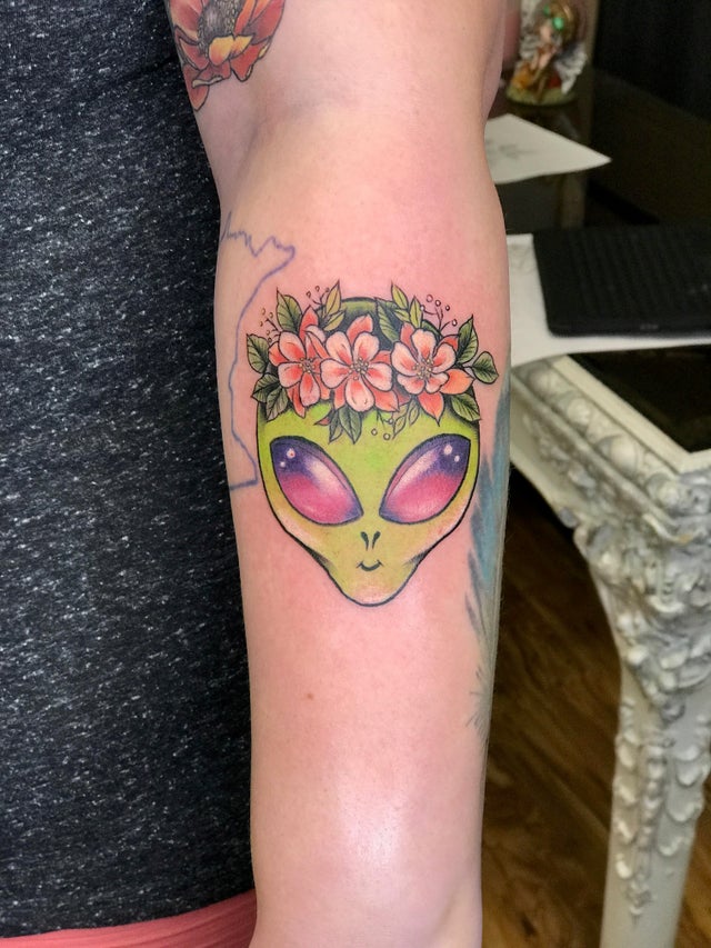 Remember the Aliens Tattoo Tattoo on skin