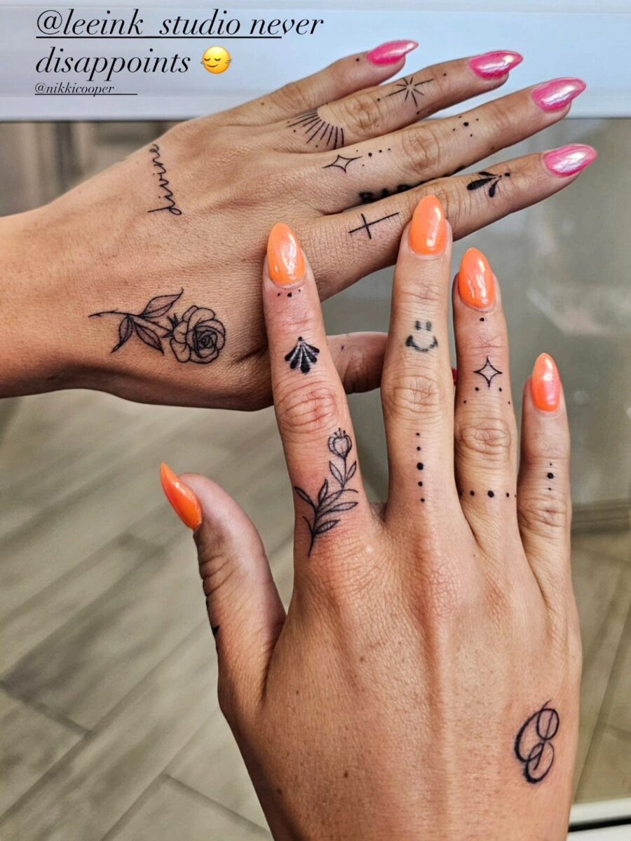 Charming Dainty Tattoos on Beautiful Hands Tattoo on skin